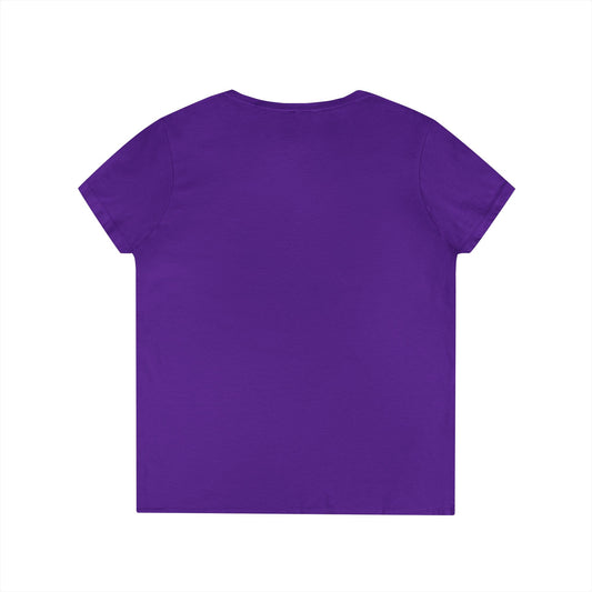Ladies' V-Neck T-Shirt: Katie in a Kitty Hat