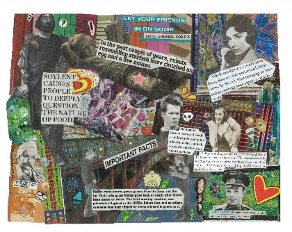 Print: "love is stored in the infodump"