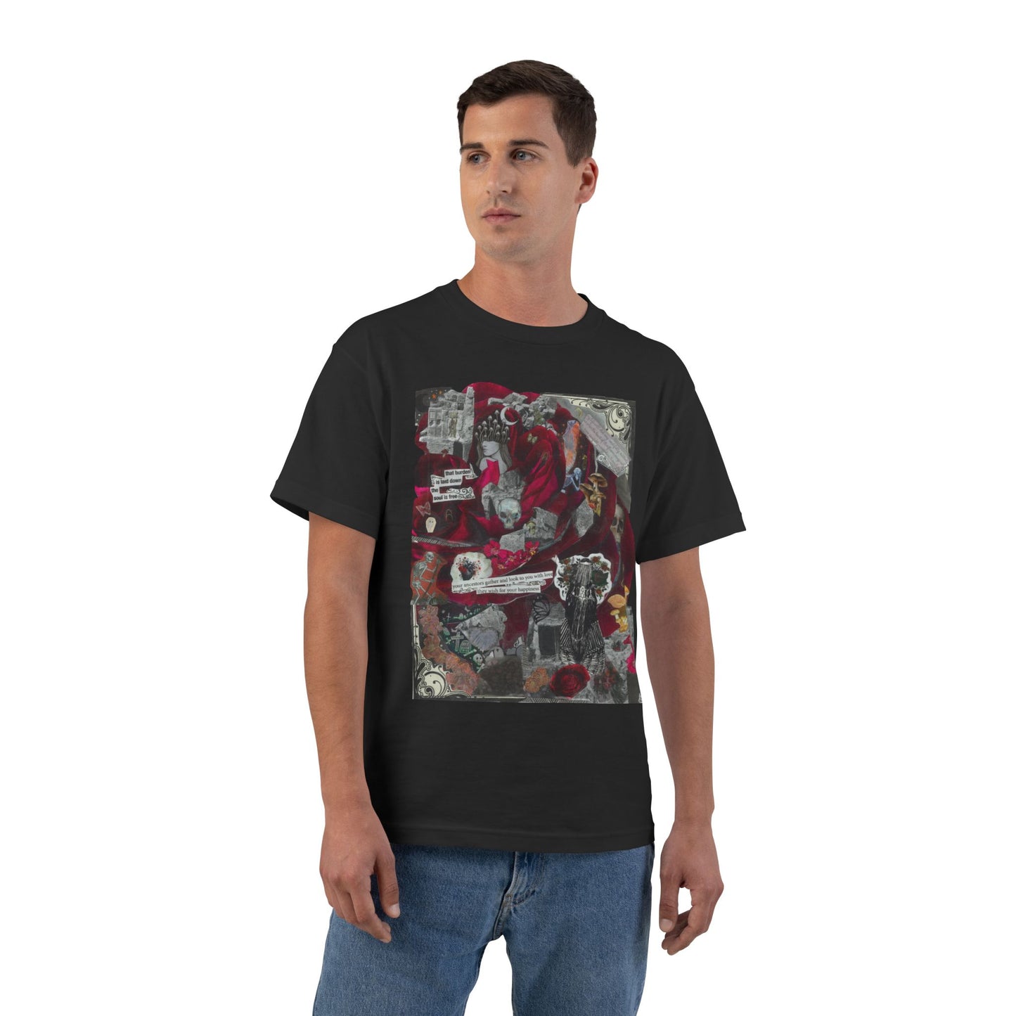 Beefy-T Short-Sleeve T-Shirt: Bones & Roses