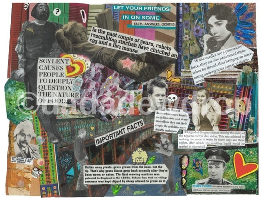 Print: "love is stored in the infodump"