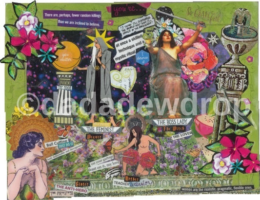 Print: "girl power, absolutely"